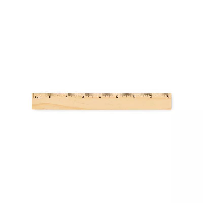 Linijka z drewna sosnowego 20 cm RULER20 - Drewna (MO2917-40)