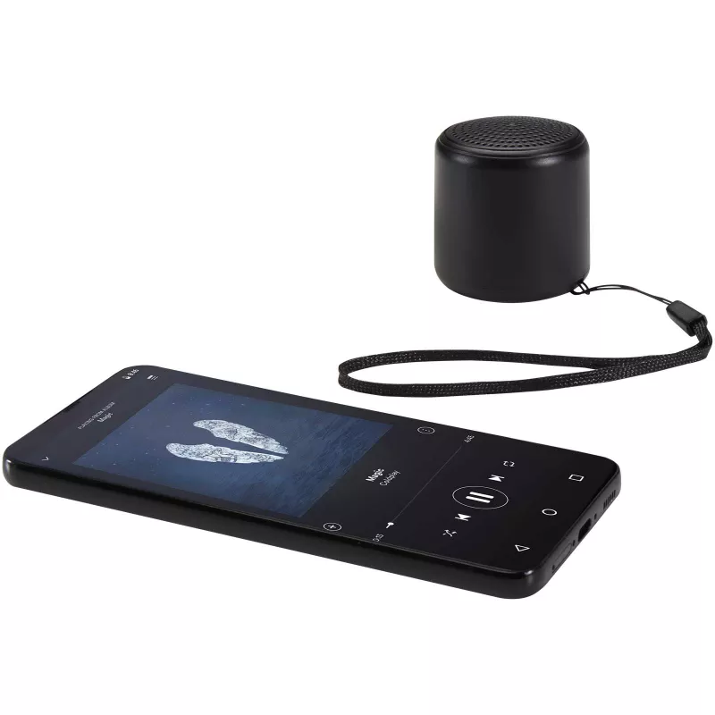 Velkis głośnik bezprzewodowy Bluetooth® o mocy 3 W z tworzyw sztucznych pochodzących z recyklingu - Czarny (12448590)