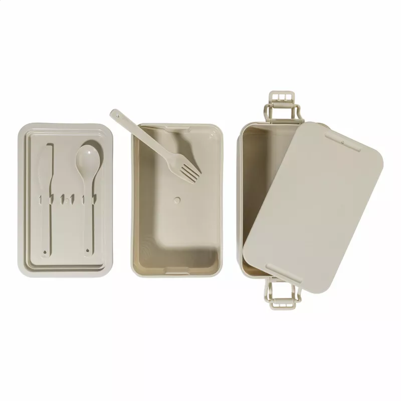 Duplox składane pudełko na lunch - naturalny-a (AP800270-00)