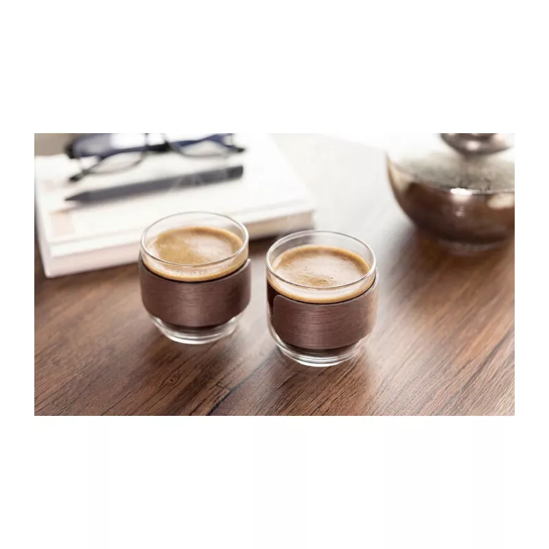 Zestaw 2 szklanek borokrzemowych 120 ml BOGOTA SET - Drewna (MO3197-40)