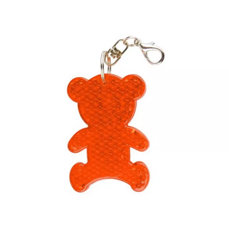 Brelok odblaskowy w kształcie misia Teddy - pomarańczowy (R73235.15)