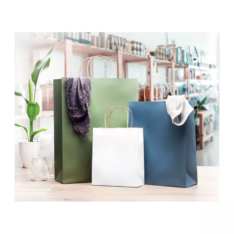 Torba prezentowa papierowa mała 90 g/m² PAPER TONE S - Bialy (MO6172-06)