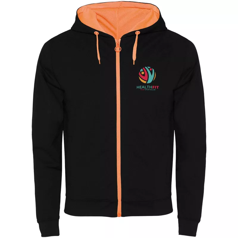 Fuji bluza unisex - Czarny-Fluor Orange (R1105-BLACK-FLORANGE)