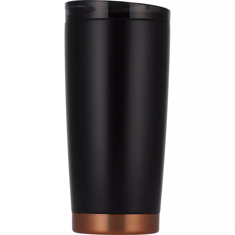 Kubek termiczny stalowy z recyklingu LA LOUVIERE MoLu 540 ml - czarny (535003)