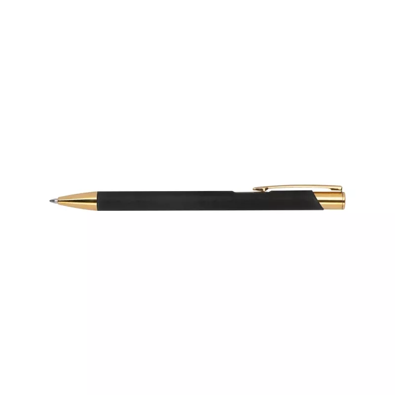 Długopis metalowy GLENDALE ze złotymi elementami - czarny (365503)