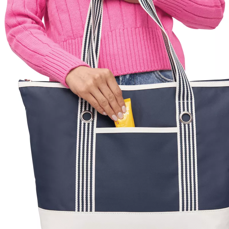 Torba plażowa - beżowy, granatowy (56-0820545)