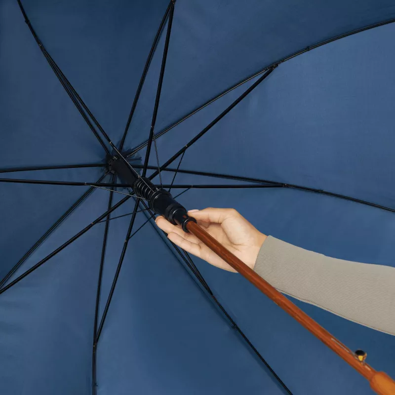 Automatyczny parasol - beżowy, granatowy (56-0103090)