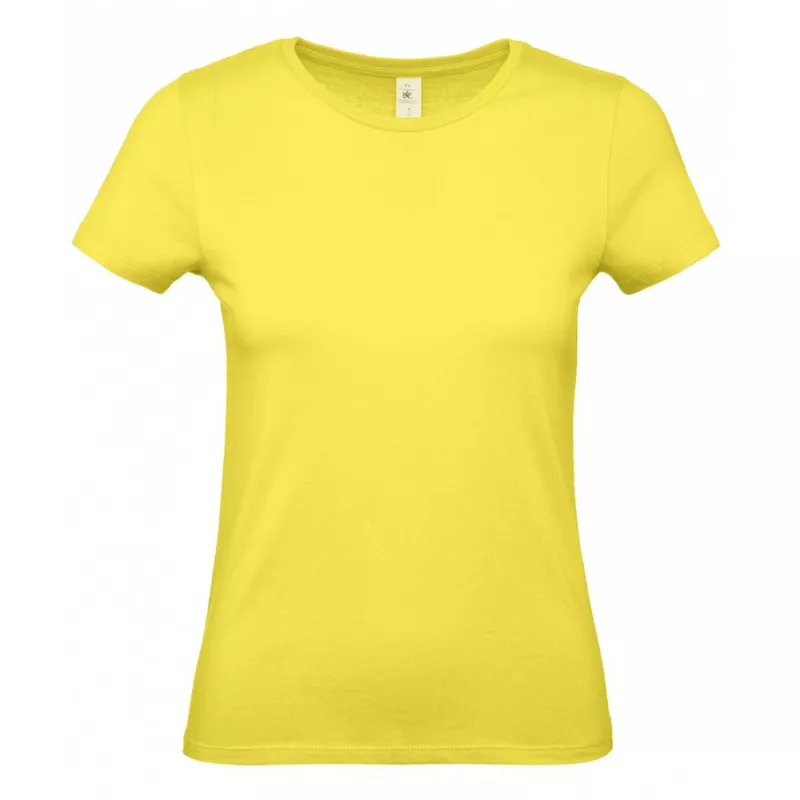 Damska koszulka reklamowa 145 g/m² B&C #E150 / WOMEN - Sollar Yellow (201) (TW02T/E150-SOLLAR YELLOW)