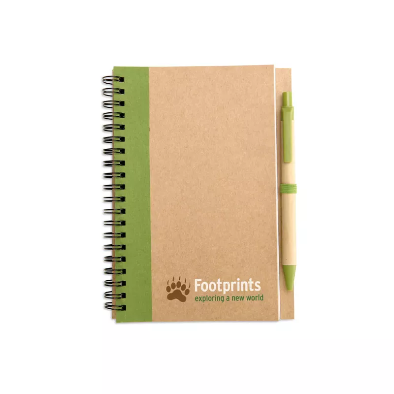 Notes B6 z długopisem 70 kartek gładkie SONORA PLUS - Limonka (IT3775-48)