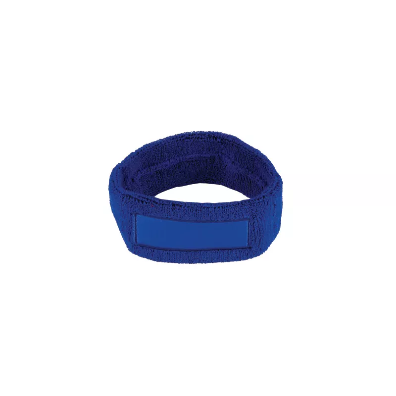 Opaska frote na głowę z miejscem na Twoje logo - niebieski (C1522-niebieska)