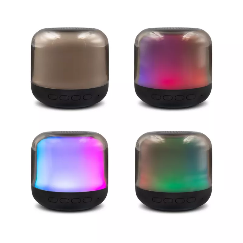 Głośnik bezprzewodowy 5W, lampka RGB | Seamus - czarny (V0049-03)