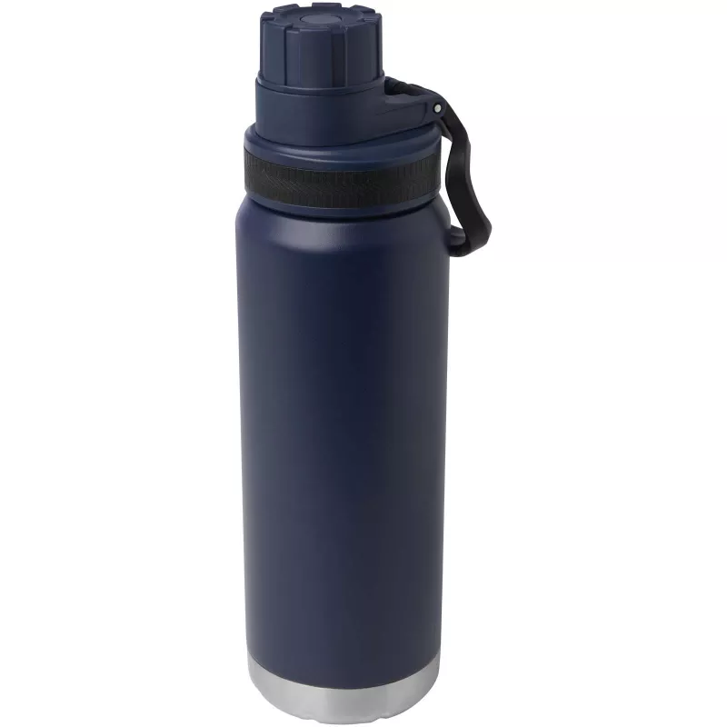 Butelka Fortis z recyklingowanej stali nierdzewnej, z miedzianą izolacją próżniową, o pojemności 700 ml, z certyfikatem RCS - Granatowy (10084255)