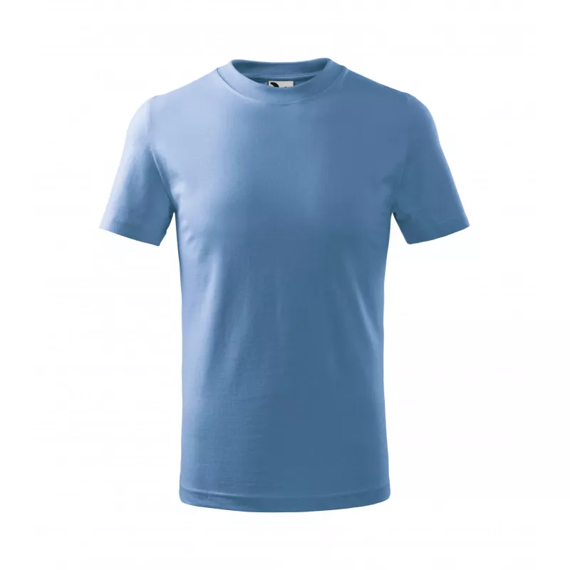 Koszulka bawełniana dziecięca 160 g/m²  BASIC 138 - Błękitny (ADLER138-BłęKITNY)