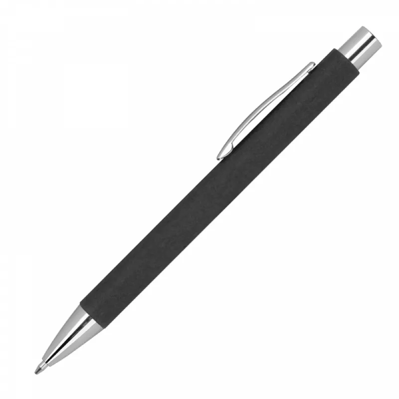Długopis papierowy z metalowymi elementami - czarny (1393503)