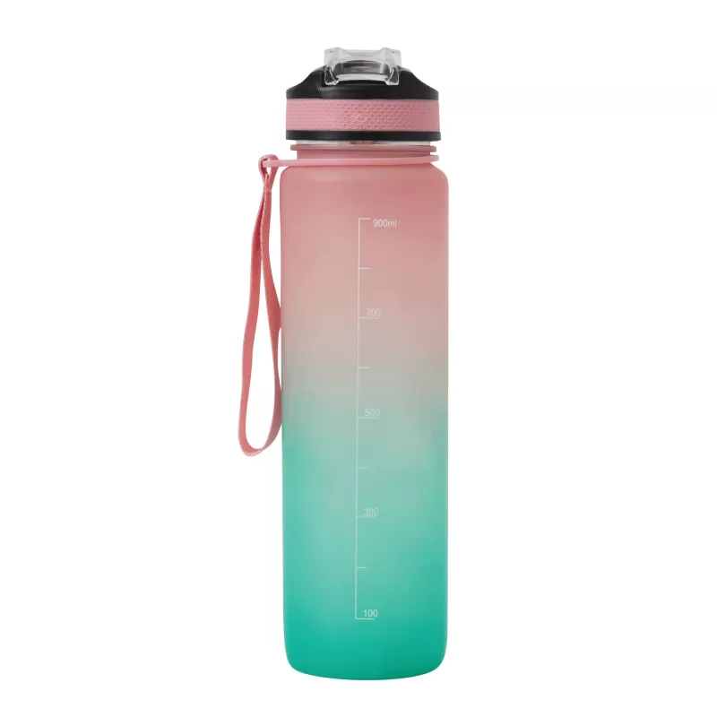 Sportowa butelka na wodę - różowy, turkusowy (56-0603184)