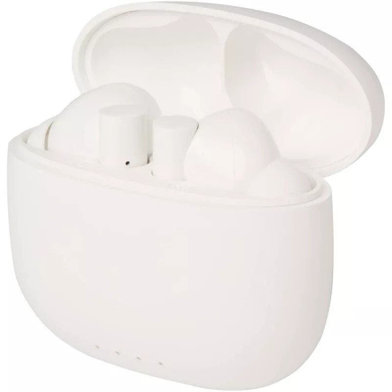 Alterf zestaw słuchawkowy True Wireless z technologią Bluetooth® z tworzyw sztucznych pochodzących z recyklingu i silikonowymi końcówkami dousznymi - Biały (12448201)