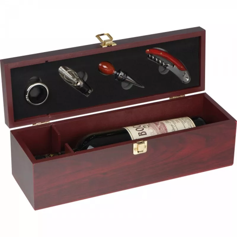 Skrzynka na wino GRAHAM - brązowy (8400701)