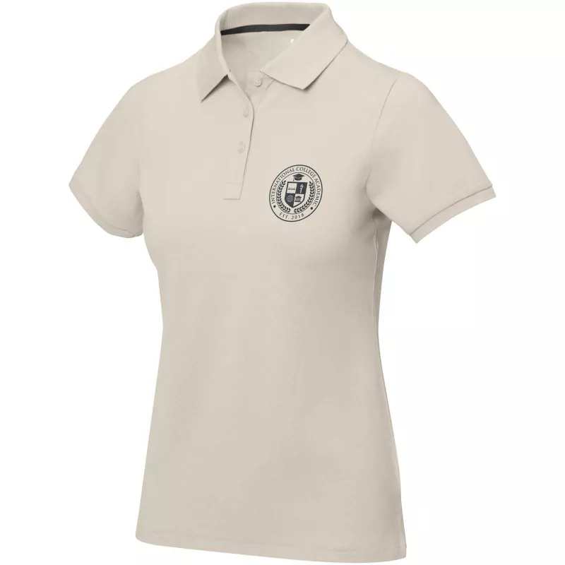 Damskie polo Calgary z krótkim rękawem - Sandstone (38081-SANDSTON)