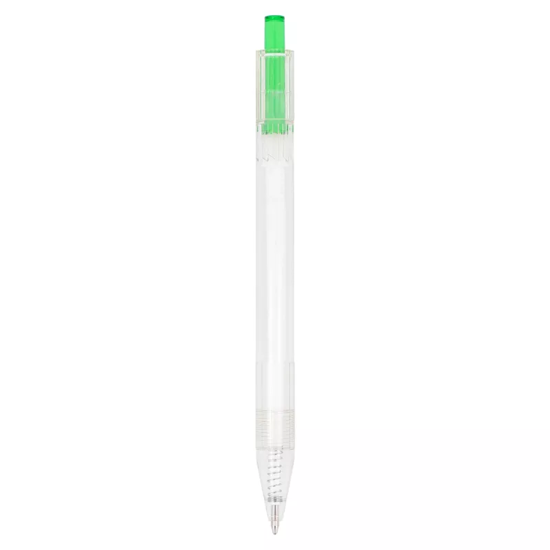 Długopis z R-PET - zielony transparentny (LT80562-N0431)