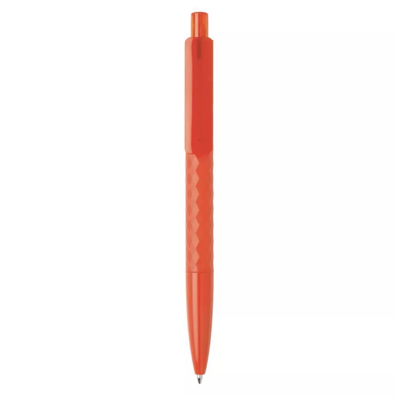 Długopis z diamentowym wzorem i niemieckim wkładem Dokumental® - czerwony (V1814-05)