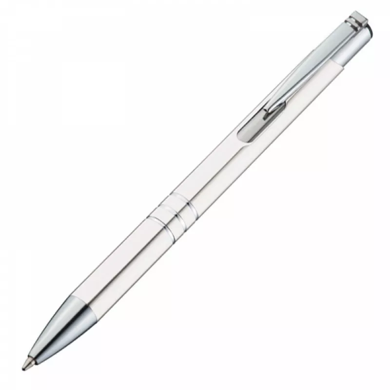 Długopis metalowy anodyzowany - biały (1333906)