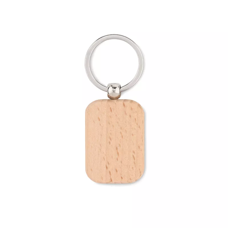 Brelok drewniany prostokątny POTY WOOD - Drewna (MO9774-40)