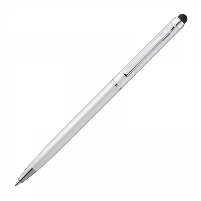 Długopis plastikowy touch pen KIMBERLY - biały (1878606)
