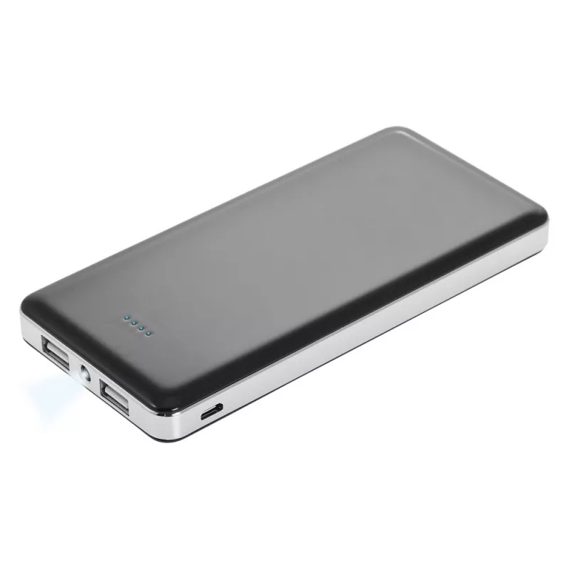 Power bank 12000 mAh z lampką | Sawyer - czarny (V3384-03)