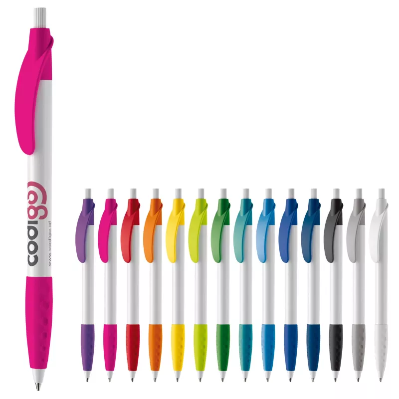 Długopis plastikowy (ABS) Cosmo - biało / biały (LT87622-N0101)