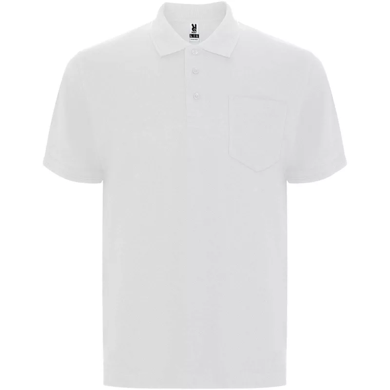 Centauro Premium koszulka polo unisex z krótkim rękawem - Biały (R6607-WHITE)