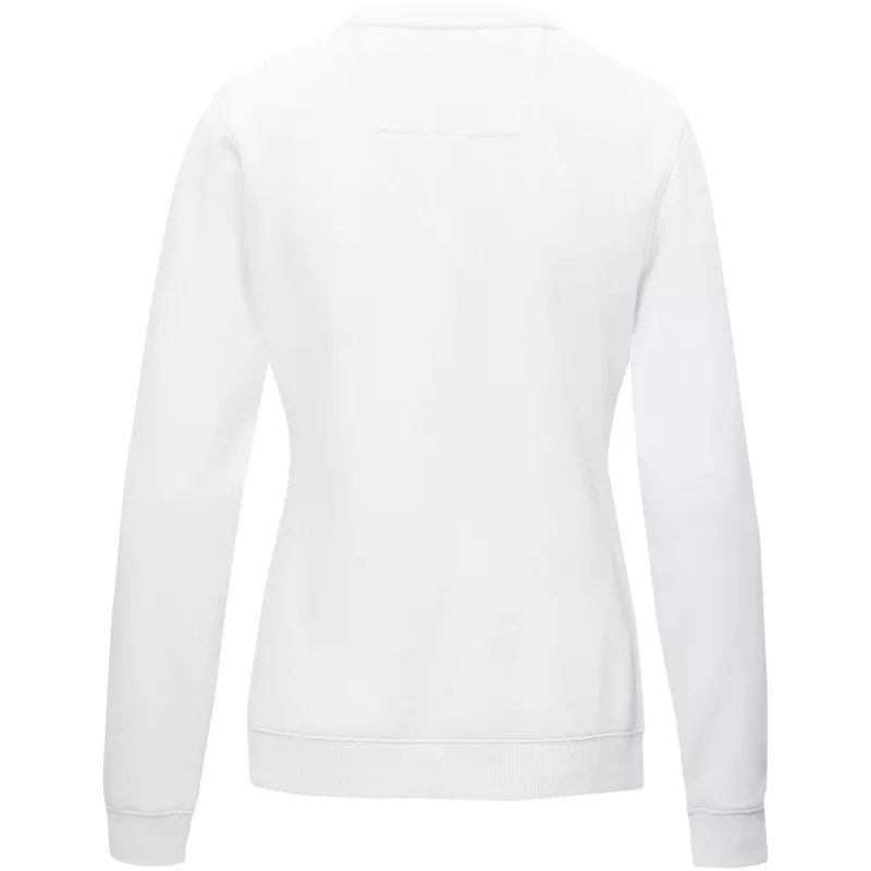 Damska organiczna bluza Jasper wykonana z GRS z recyclingu i posiadająca certyfikat GOTS - Biały (37513-WHITE)