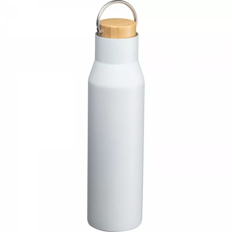Butelka termiczna stalowa 550 ml ze stali z recyklingu MIRELLA - biały (8389306)