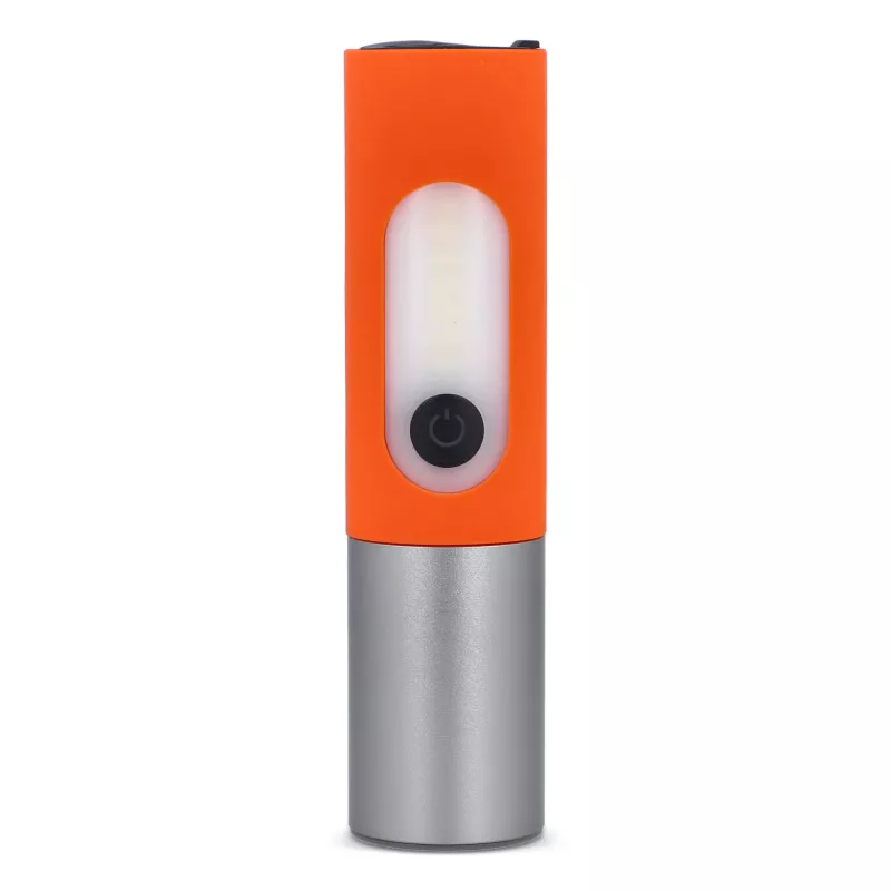 Akumulatorowa latarka LED 10W z funkcją zoom 300lm - pomarańczowy (LT93319-N0026)