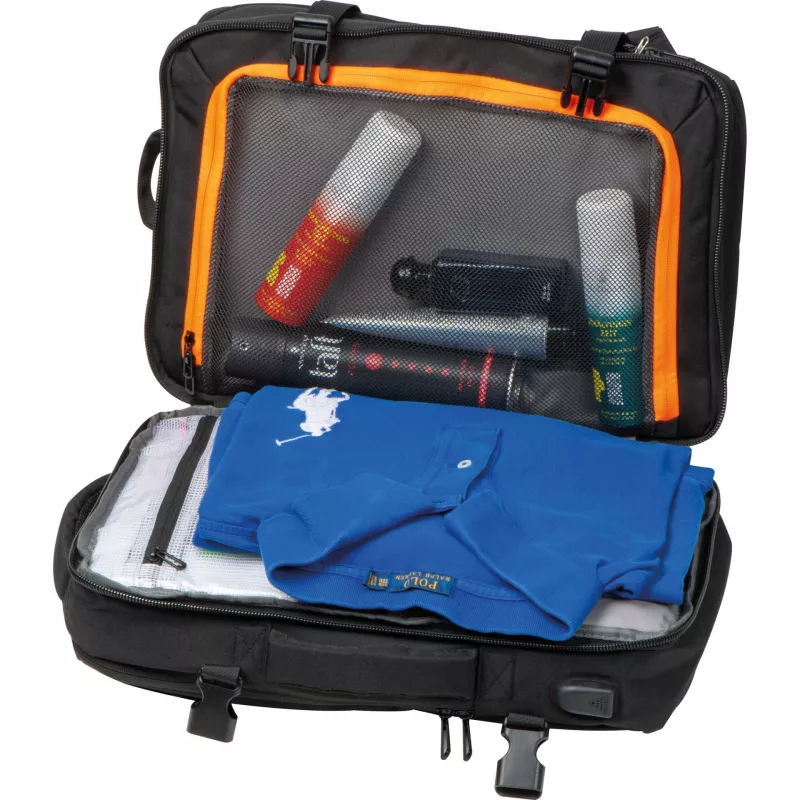 Plecak podróżny CrisMa KONSTANTY - czarny (6440303)