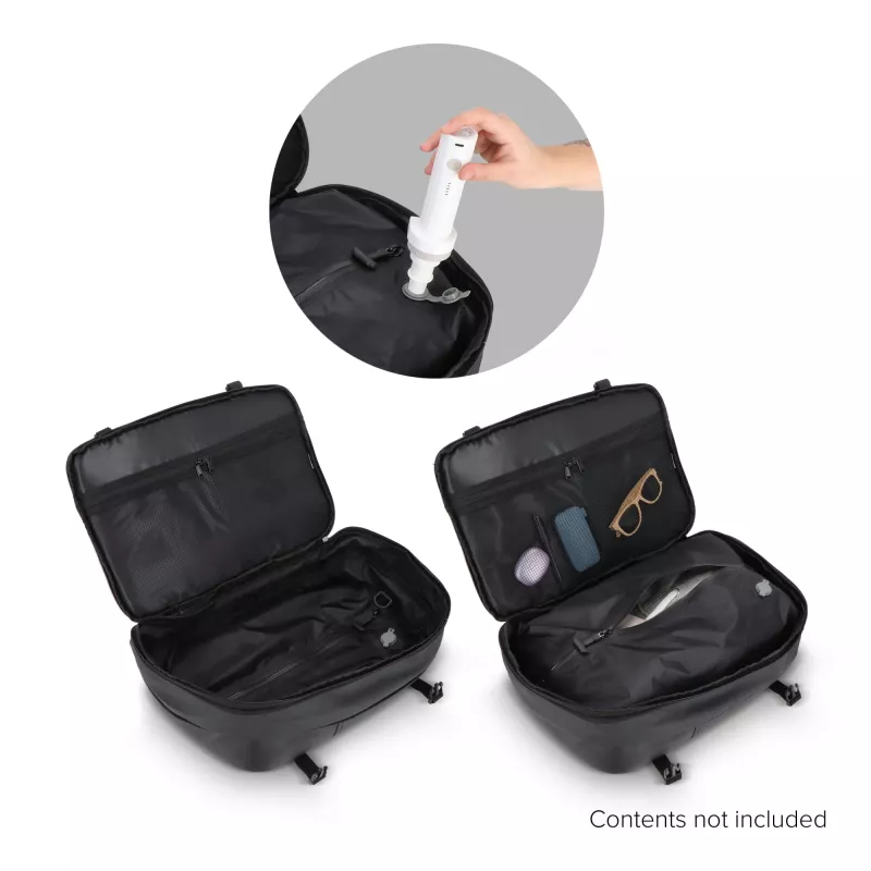 Plecak próżniowy Dalston z powłoką PU 30 x 15 x 45 cm 20 l - czarny (LT95343-N0002)