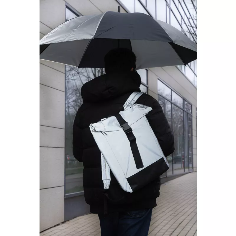 Radians XL odblaskowy parasol RPET - czarny (AP800624-10)