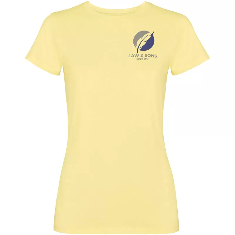 Jamaica koszulka damska z krótkim rękawem - Żółty (R2201-YELLOW)