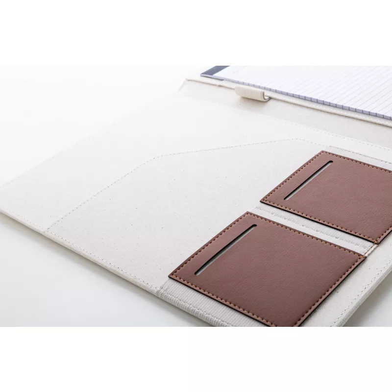 Carbasa A4 teczka na dokumenty z płótna pochodzącego z recyklingu - naturalny-a (AP808295-00)