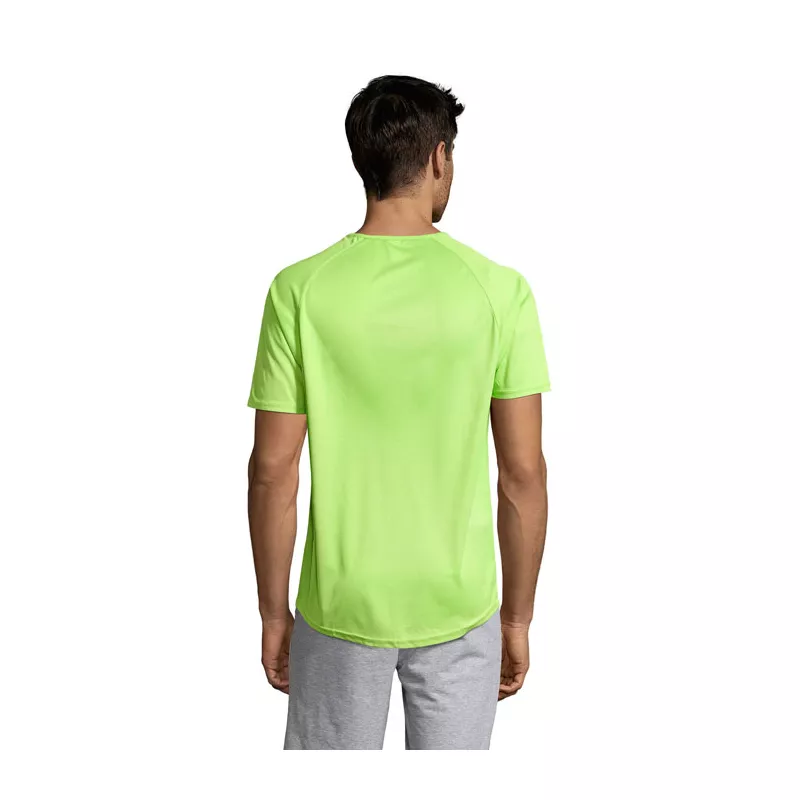 Koszulka sportowa męska raglan 140 g/m² Sol's SPORTY - Apple Green (S11939-AG)