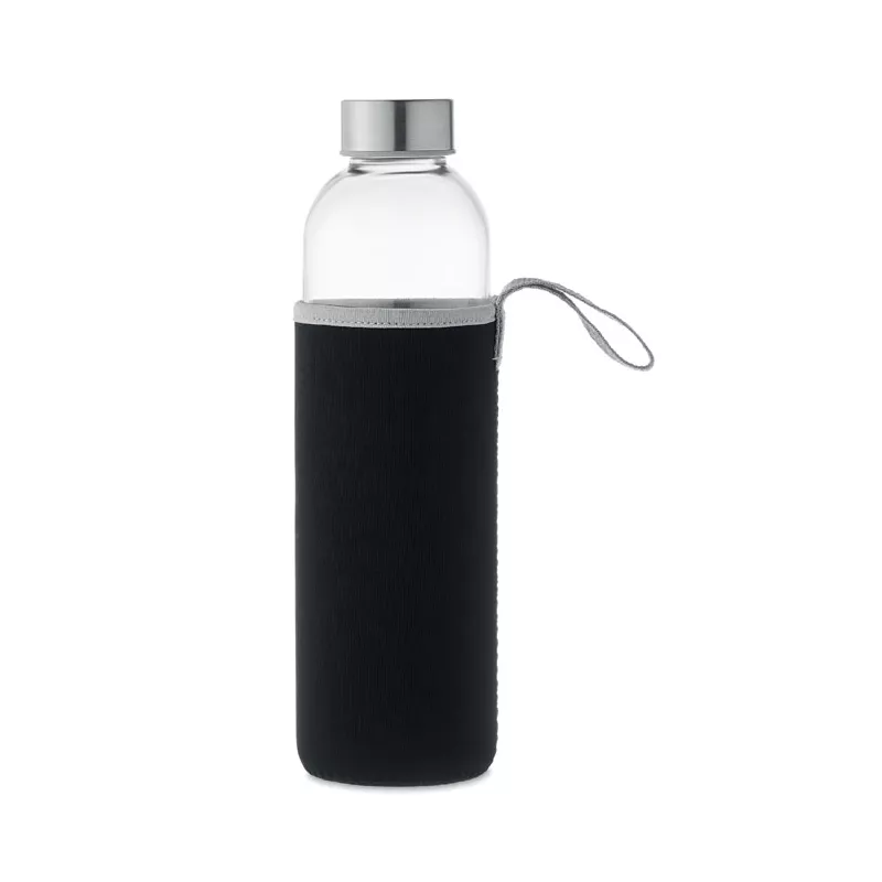 Butelka szklana 750 ml w neoprenowym etui UTAH LARGE - Czarny (MO6545-03)
