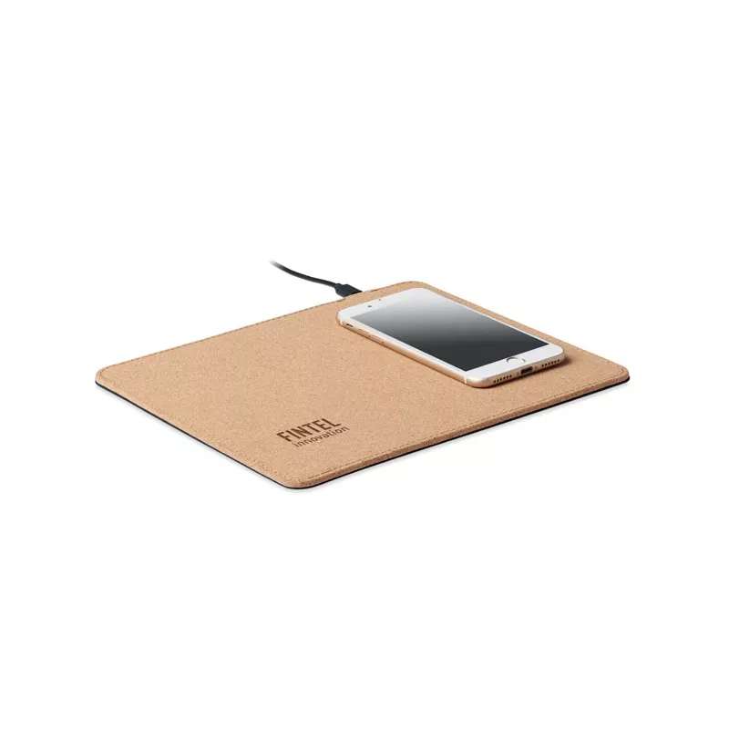 Podkładka pod mysz z ładowarką 15W WIRELESS MATTY - Bezowy (MO6476-13)
