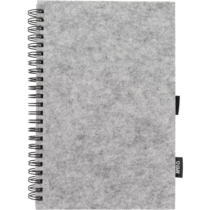 Notatnik A5 w linie BRENDA - szary (2374407)