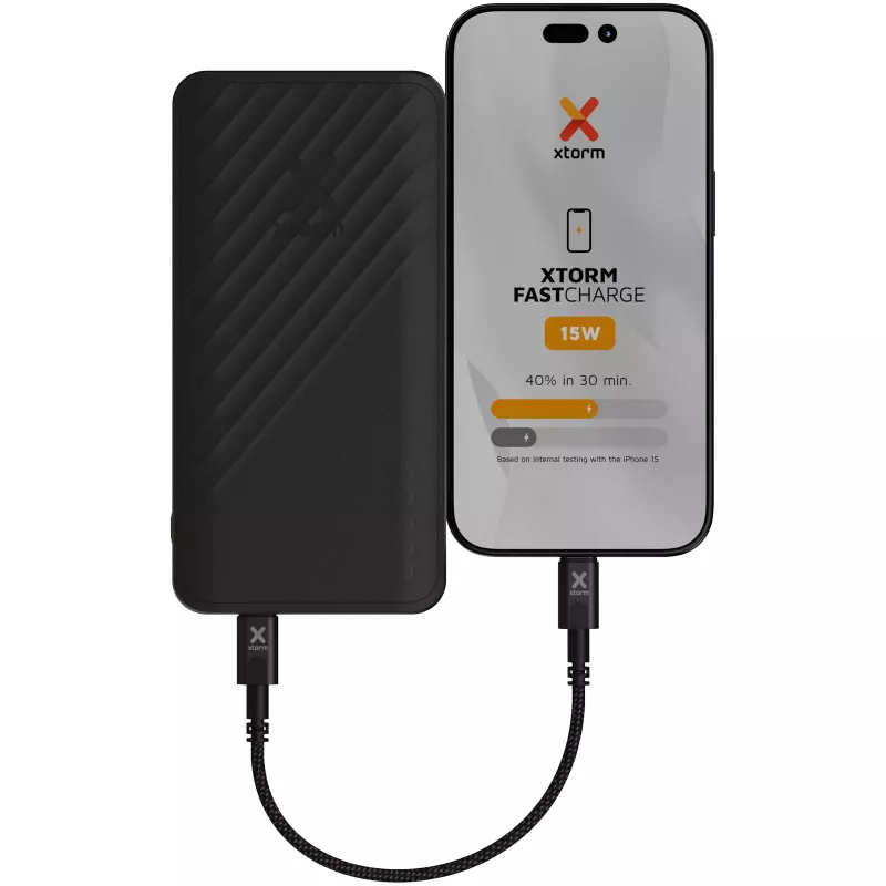 Xtorm XG220 Go2 powerbank 15 W 20 000 mAh z szybkim ładowaniem  - Czarny (12441290)