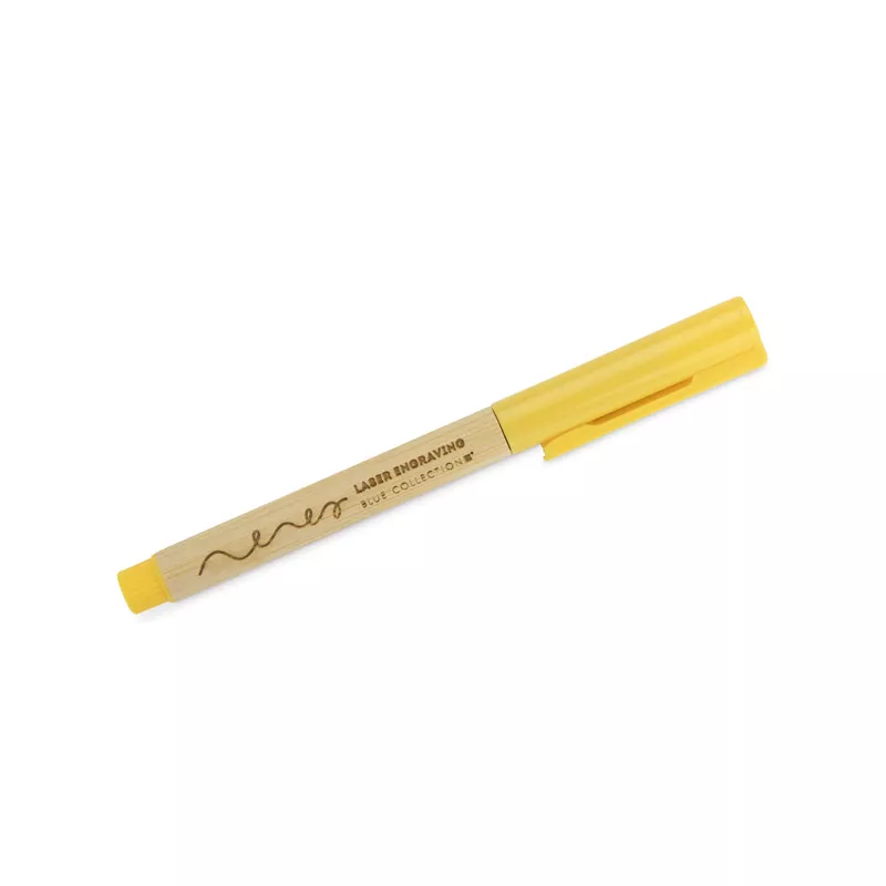 Długopis bambusowy TUFI - żółty (19202-12)