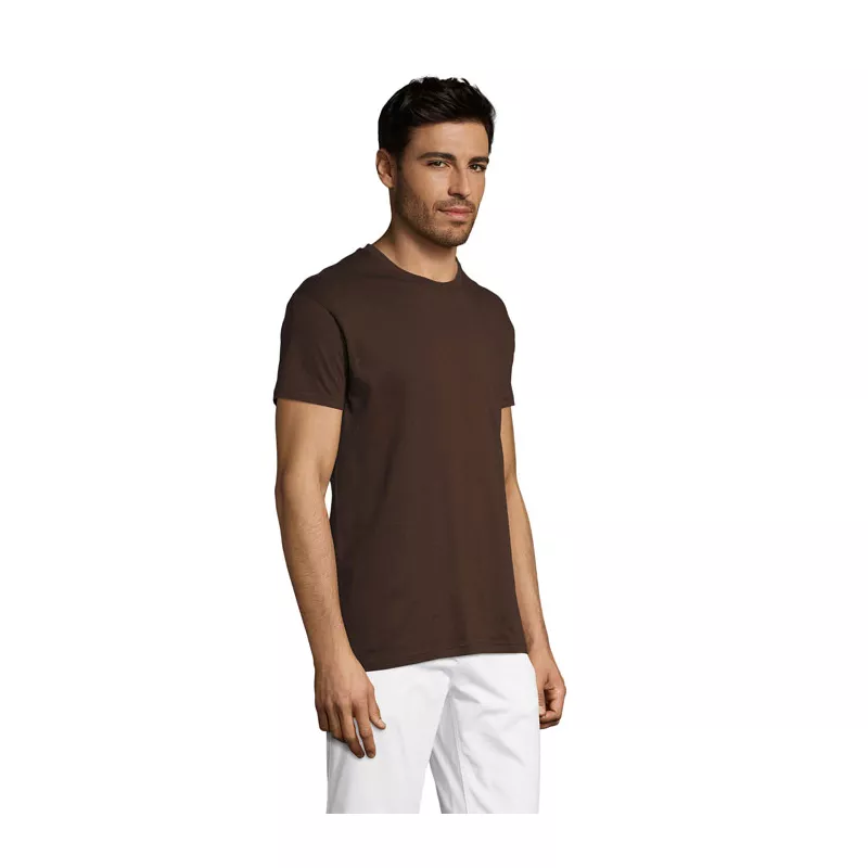 Koszulka unisex bawełniana 150 g/m² Sol's REGENT - Chocolate (S11380-CH)