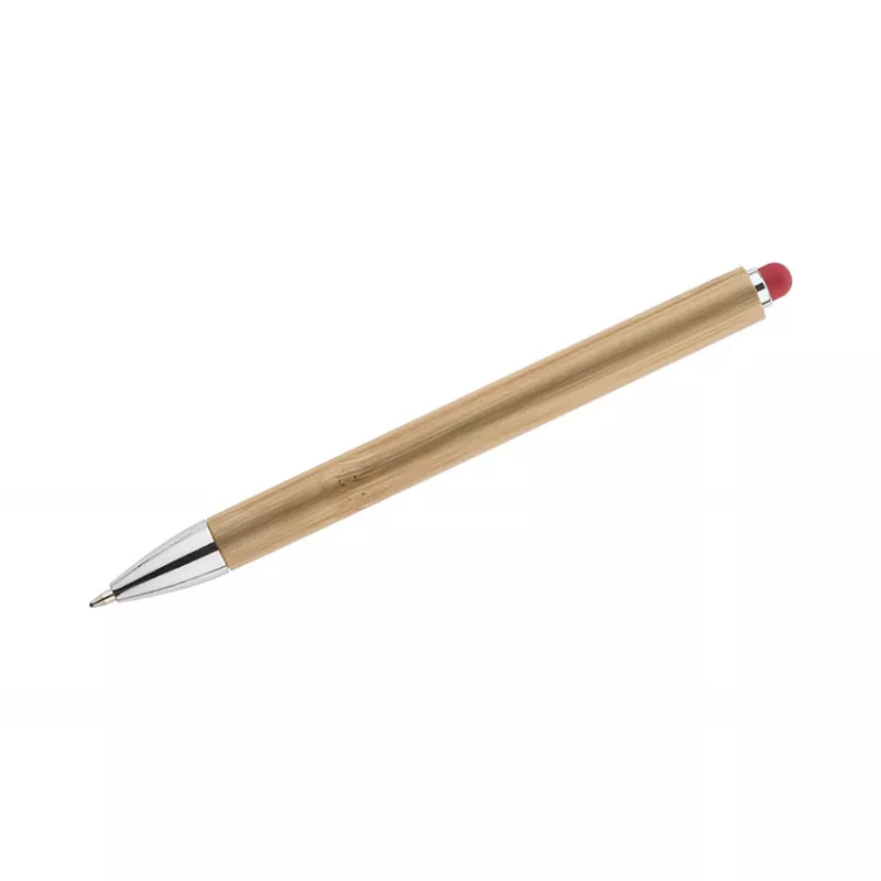 Długopis bambusowy z touch pen-em TUSO - czerwony (19661-04)