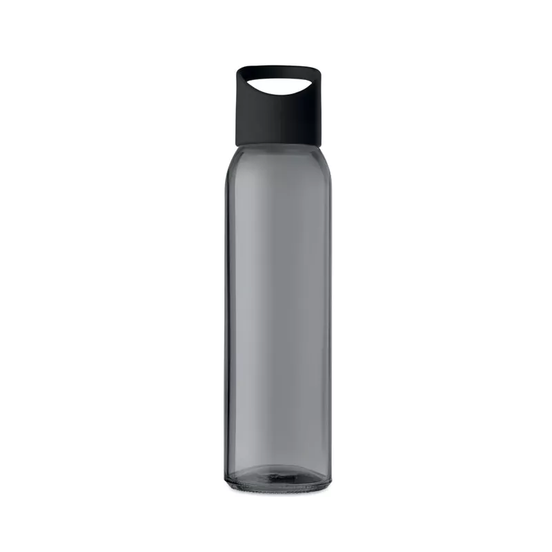 Butelka szklana z uchwytem 470 ml PRAGA - Czarny (MO9746-03)