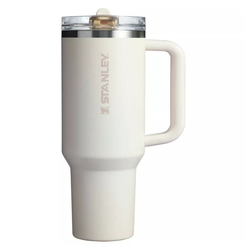 Stanley Quencher® ProTour 1180 ml termoizolowany kubek ze słomką, wykonany z recyklingowanej stali nierdzewnej  - Kramowy (10097910)