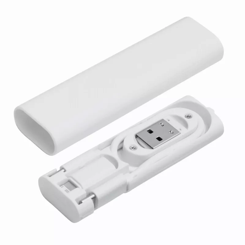 Kompaktowy, wielofunkcyjny kabel do ładowania i przesyłania danych TRANSFER - biały (56-1107385)