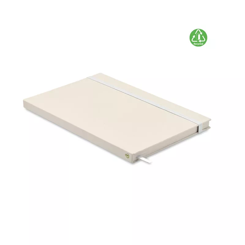 Notes A5 z recyklingu 80 kartek w linię MITO NOTE - Bialy (MO6743-06)